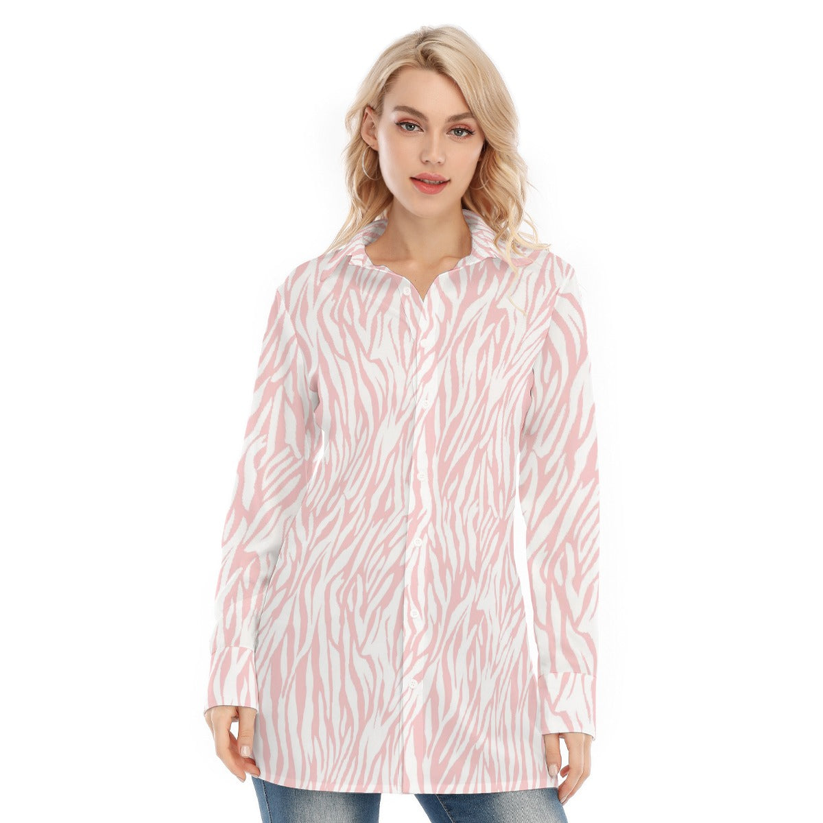 All-Over Print Women's Long Shirt