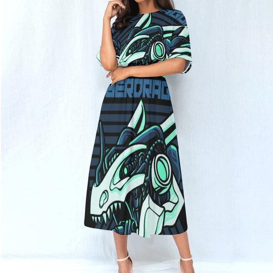 All-Over Print Women's Elastic Waist Dress