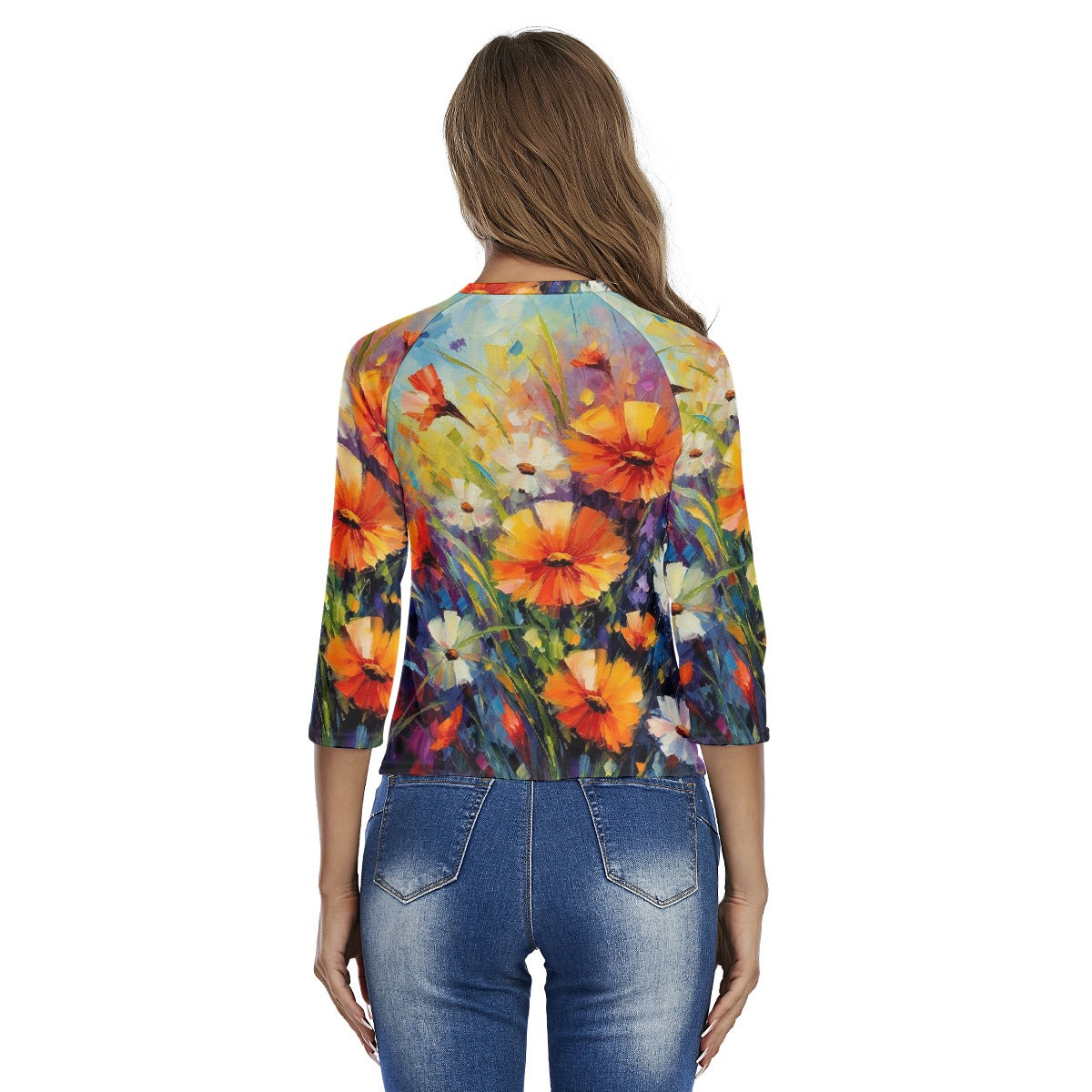 All-Over Print Women's Raglan Sleeves T-shirts