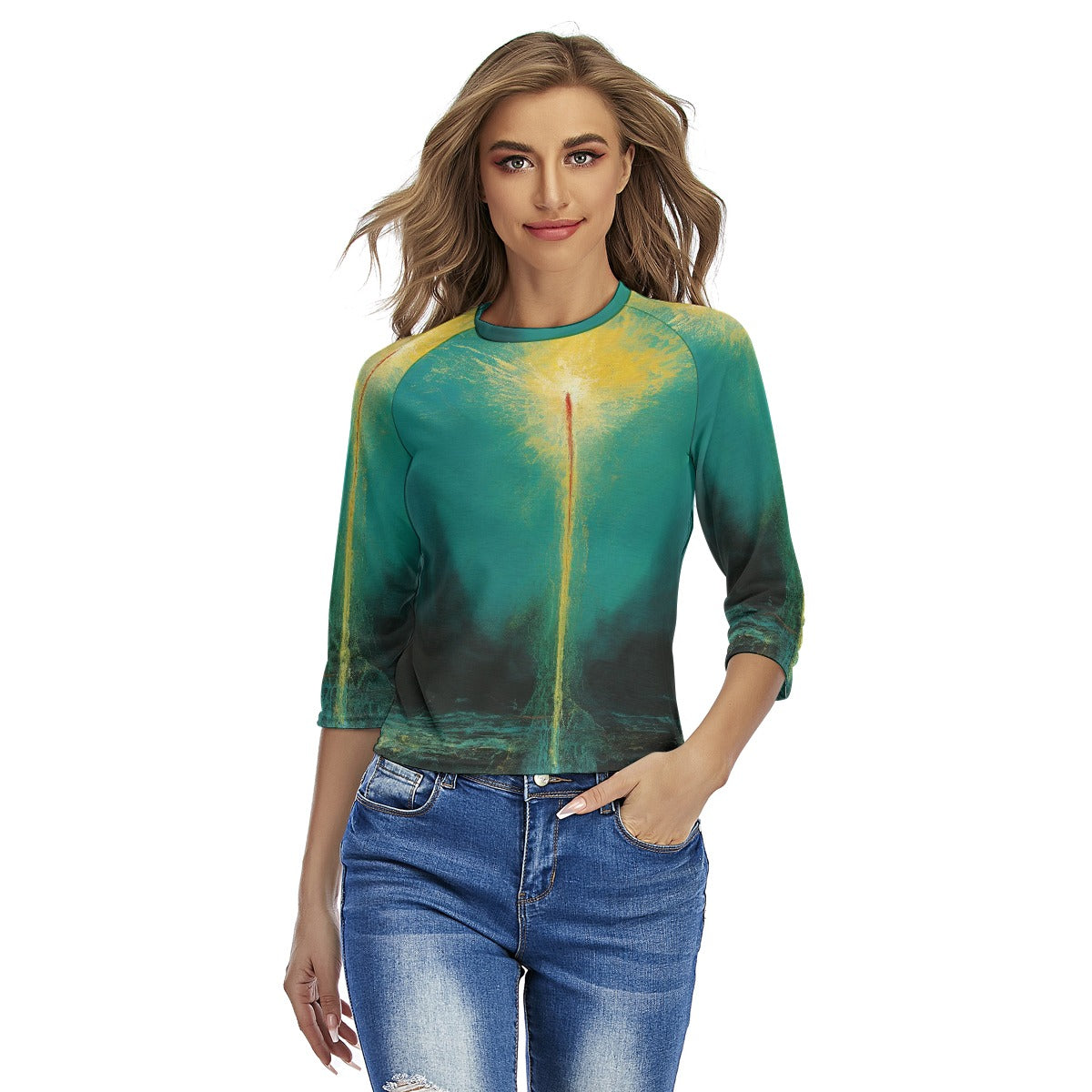 All-Over Print Women's Raglan Sleeves T-shirts