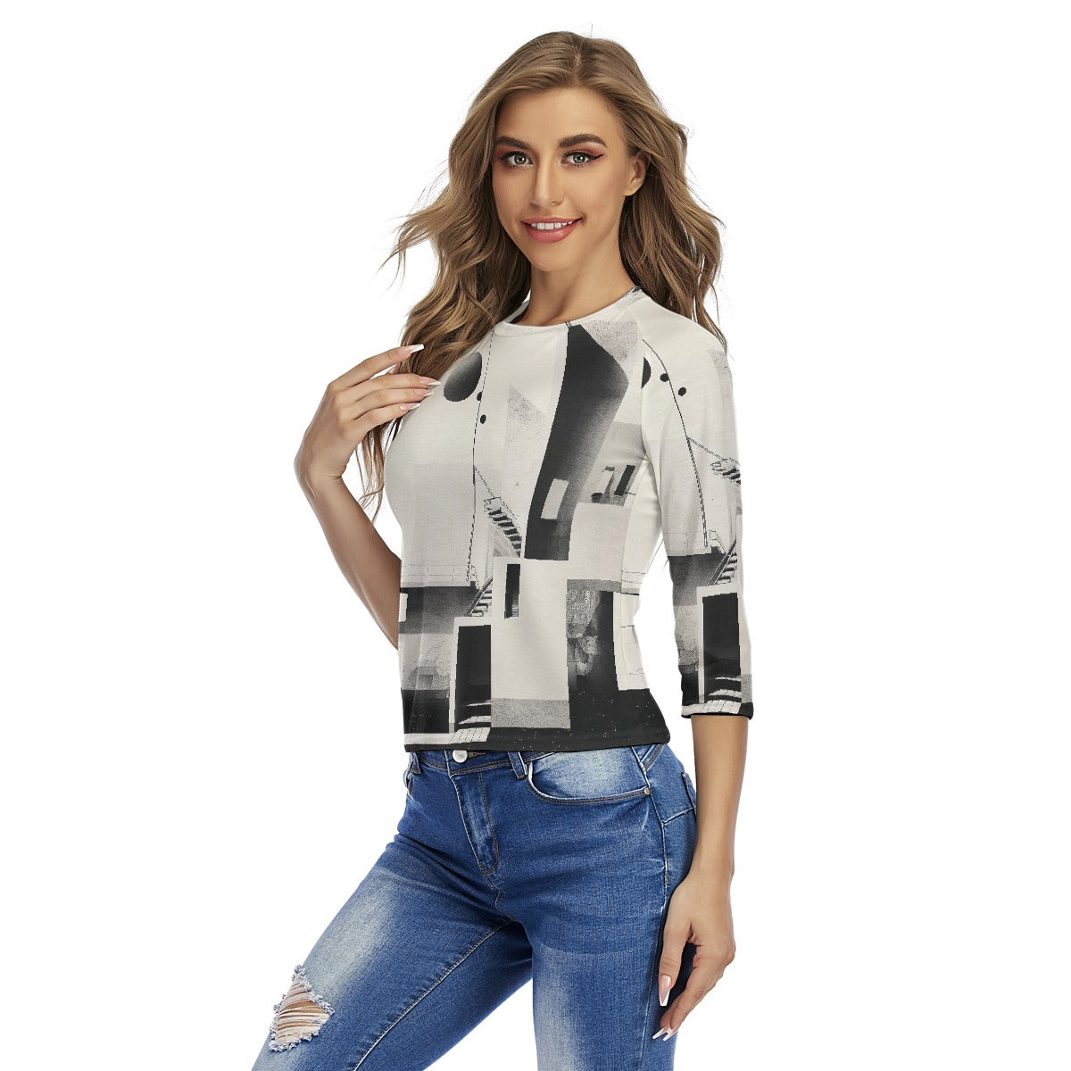 All-Over Print Women's Raglan Sleeves T-shirts