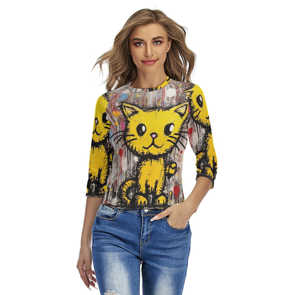 All-Over Print Women's Raglan Sleeves T-shirts