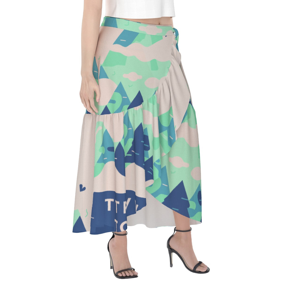 All-Over Print Women's Wrap Skirt