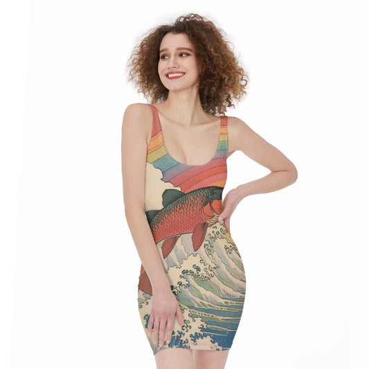 All-Over Print Women's Bodycon Dress