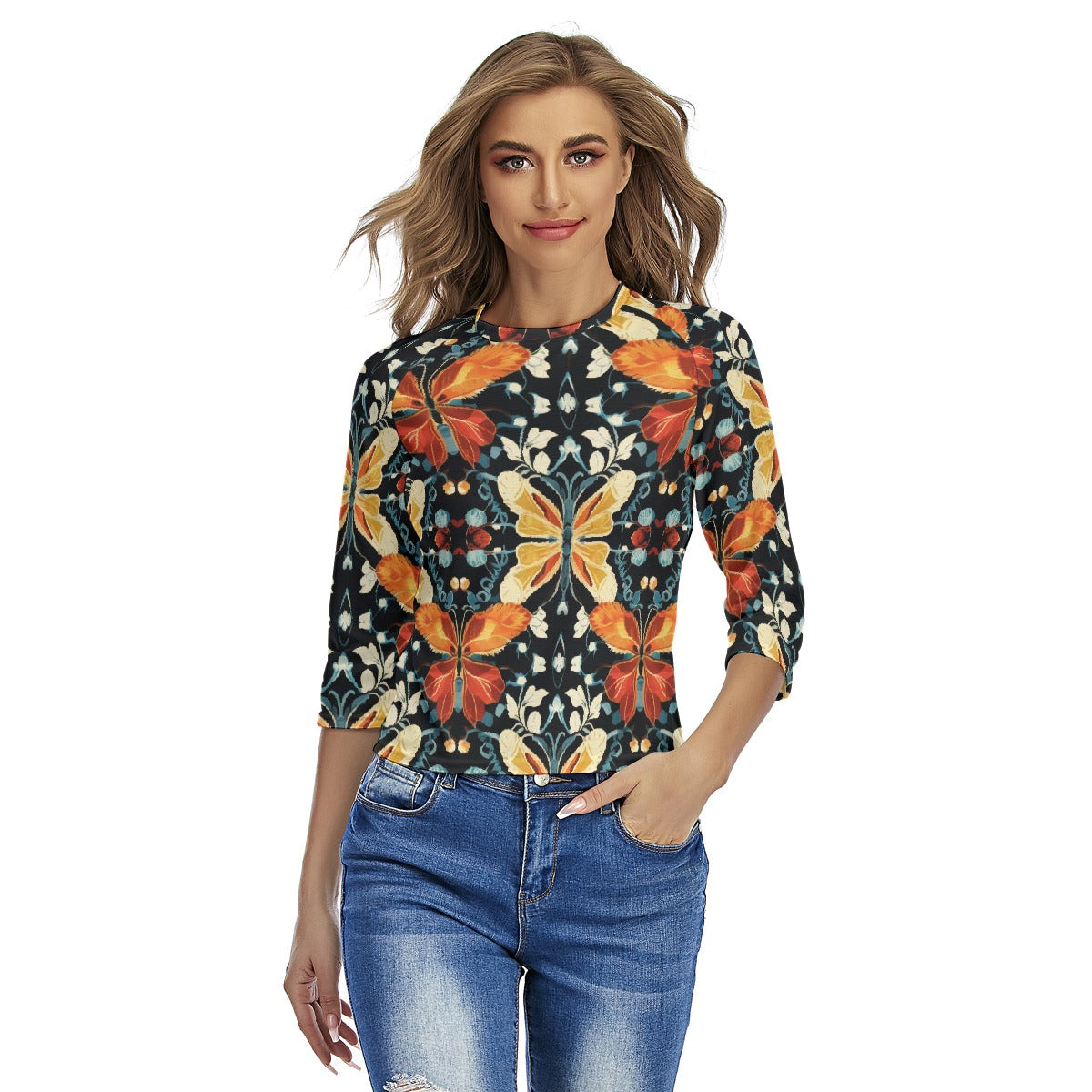 All-Over Print Women's Raglan Sleeves T-shirts