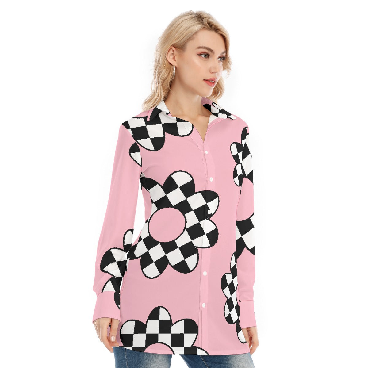 All-Over Print Women's Long Shirt