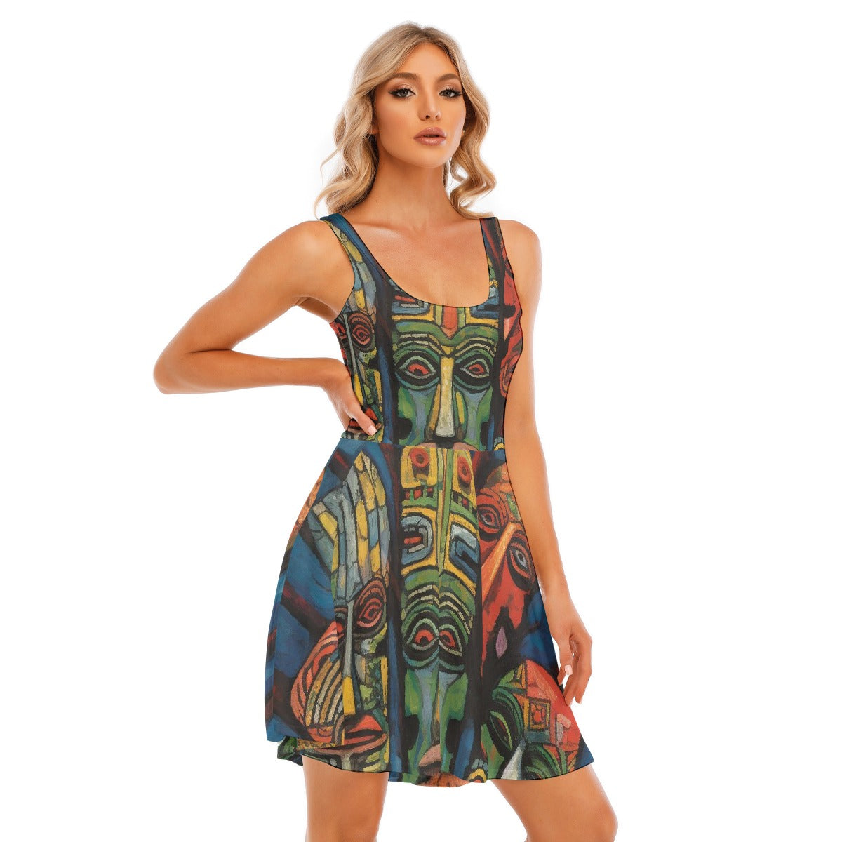 All-Over Print Women's Tank Vest Dress