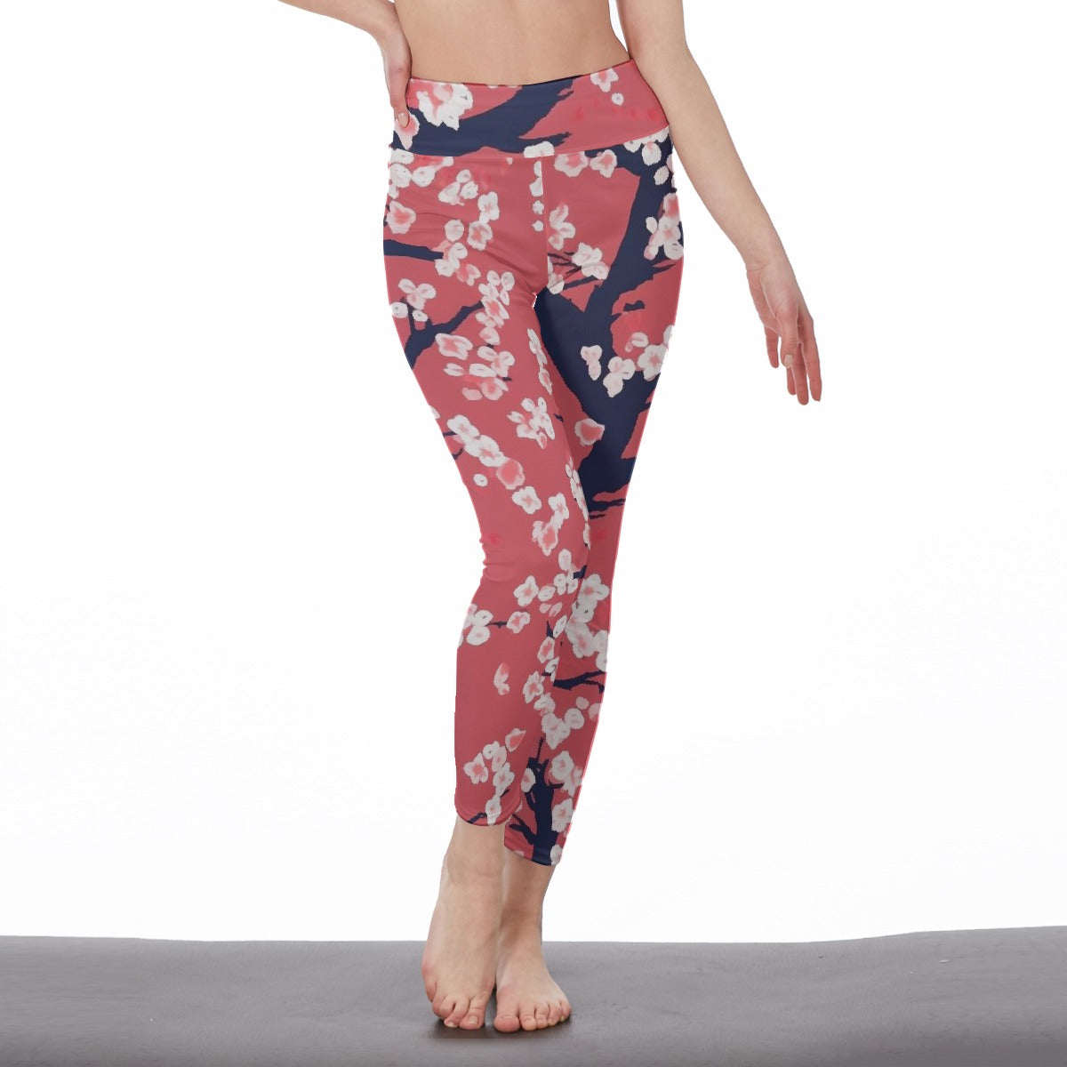 All-Over Print Women's High Waist Leggings | Side Stitch Closure