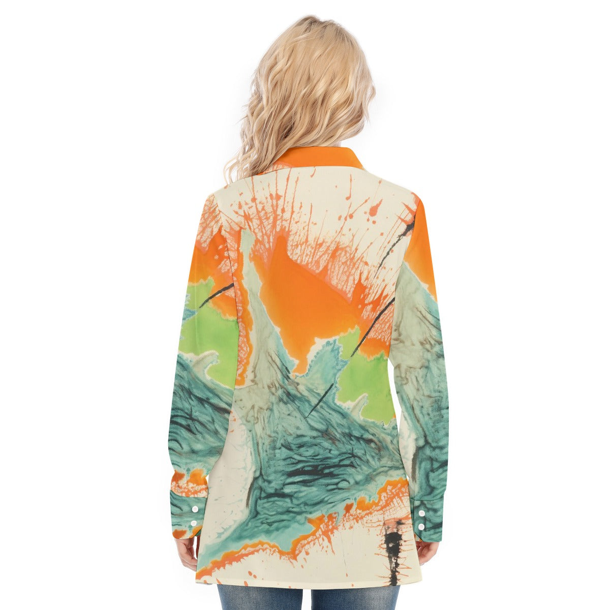 All-Over Print Women's Long Shirt