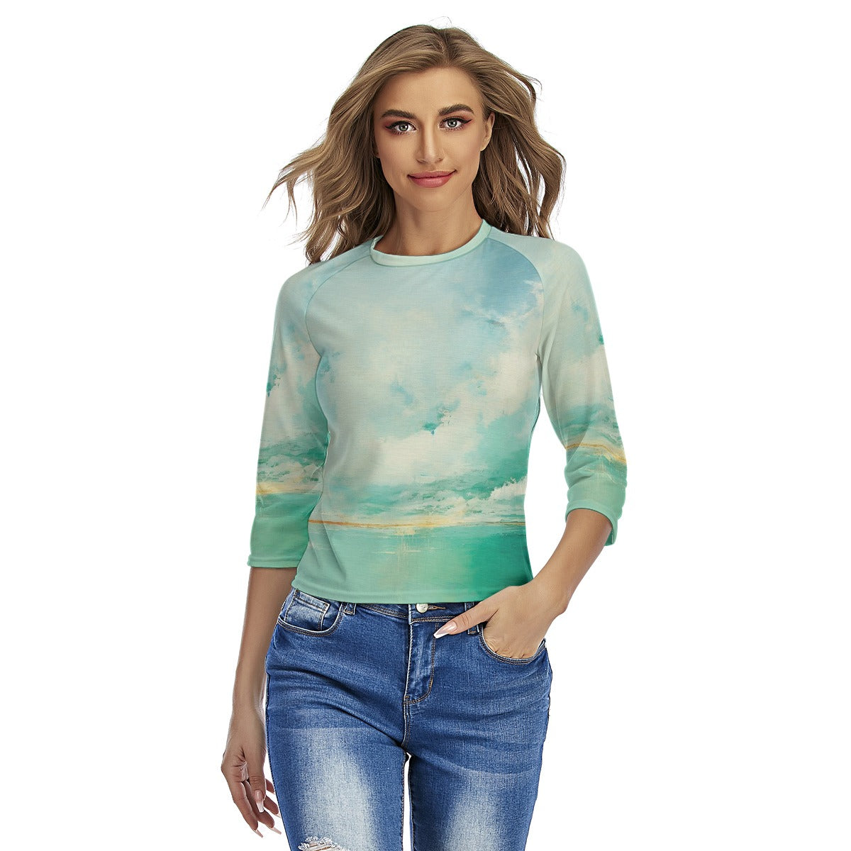 All-Over Print Women's Raglan Sleeves T-shirts