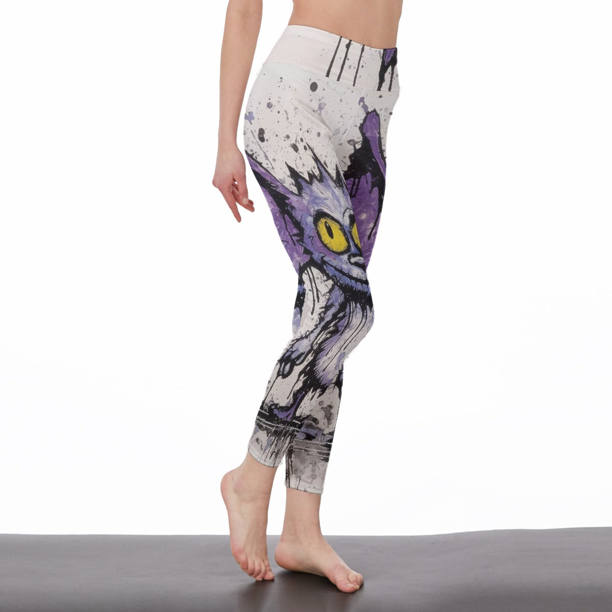 All-Over Print Women's High Waist Leggings | Side Stitch Closure