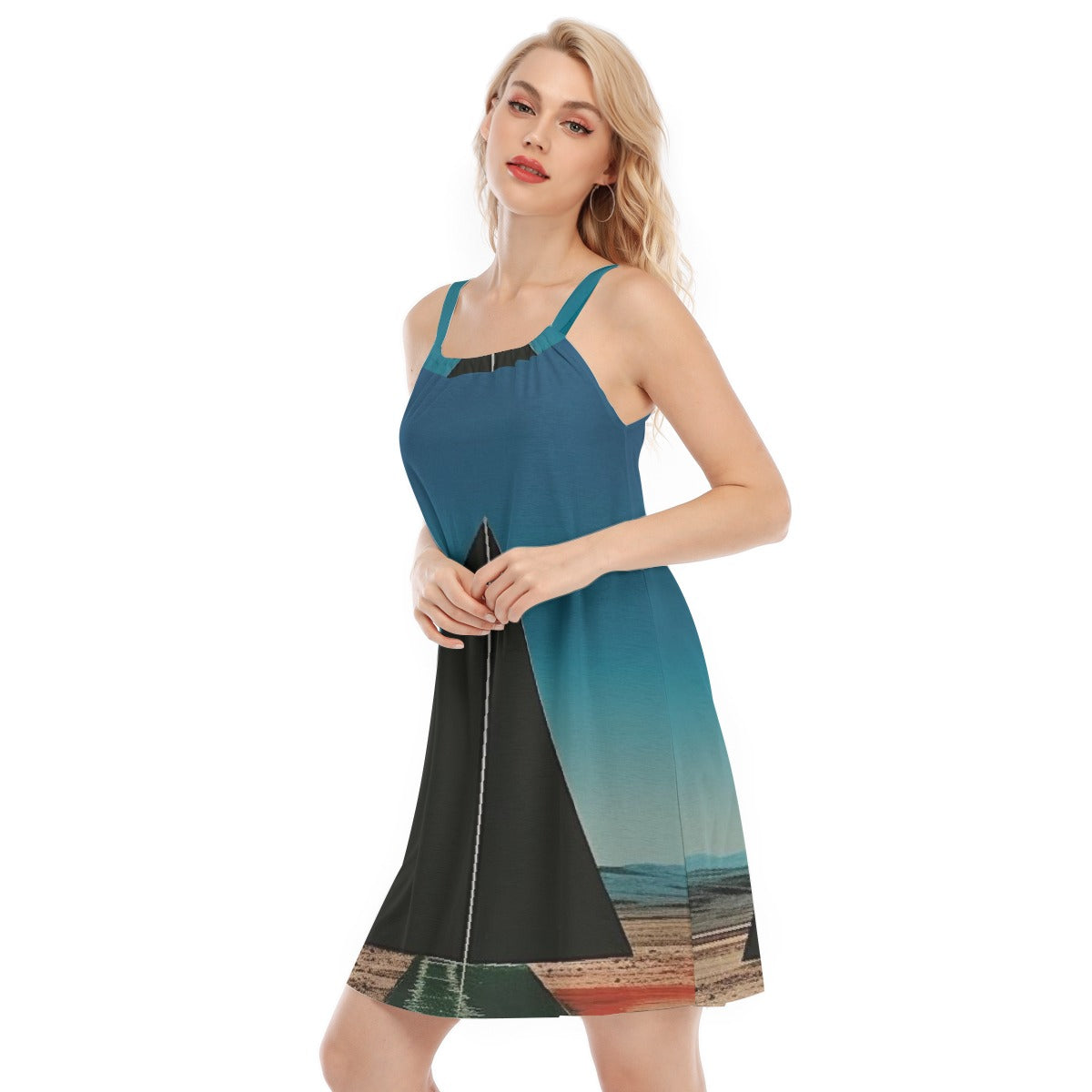 All-Over Print Women's Sleeveless Cami Dress