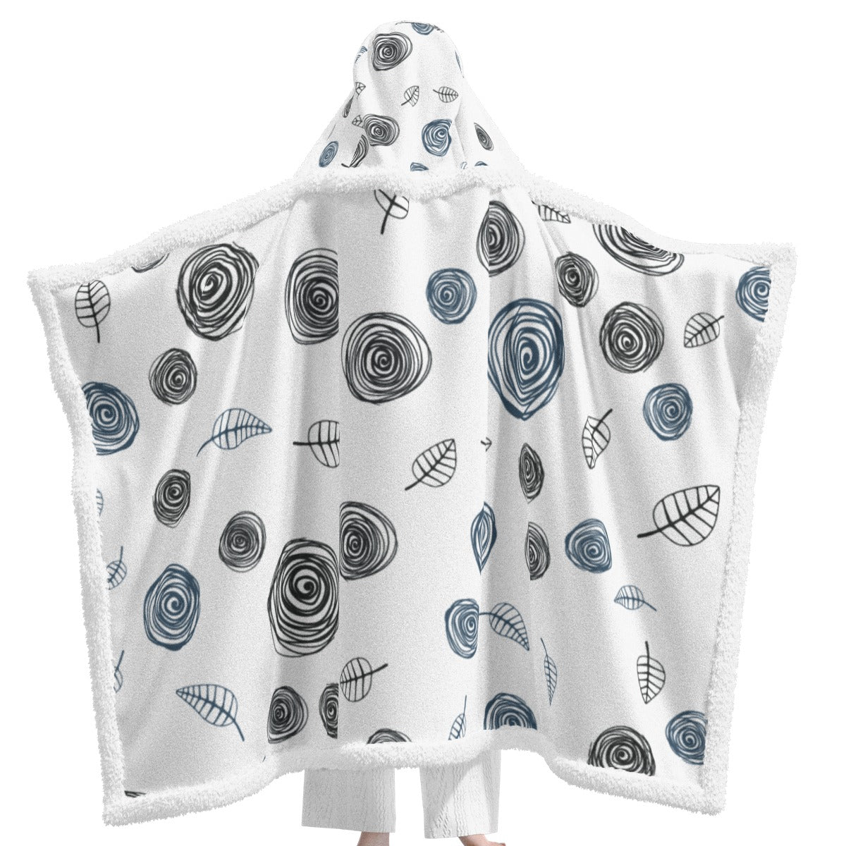 All-Over Print Unisex Wearable Hooded Blanket