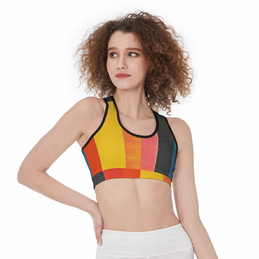 All-Over Print Sports Bra