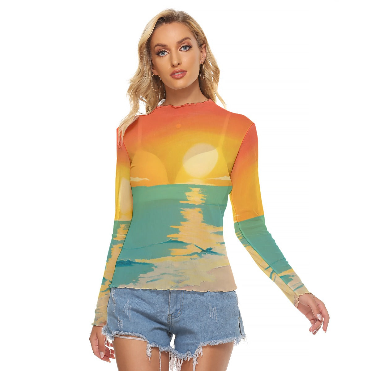 All-Over Print Women's Mesh T-shirt