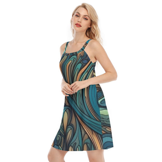 All-Over Print Women's Sleeveless Cami Dress