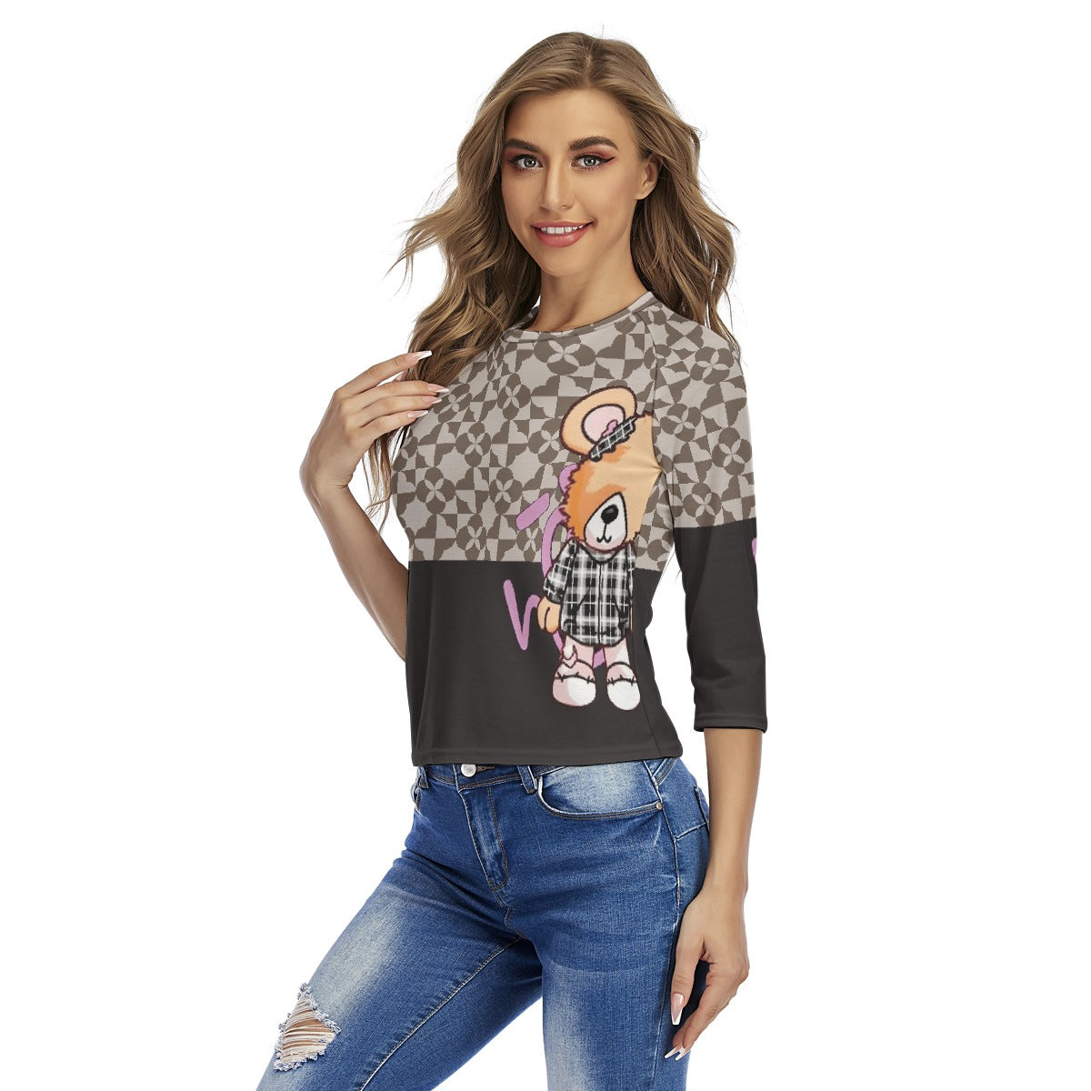 All-Over Print Women's Raglan Sleeves T-shirts