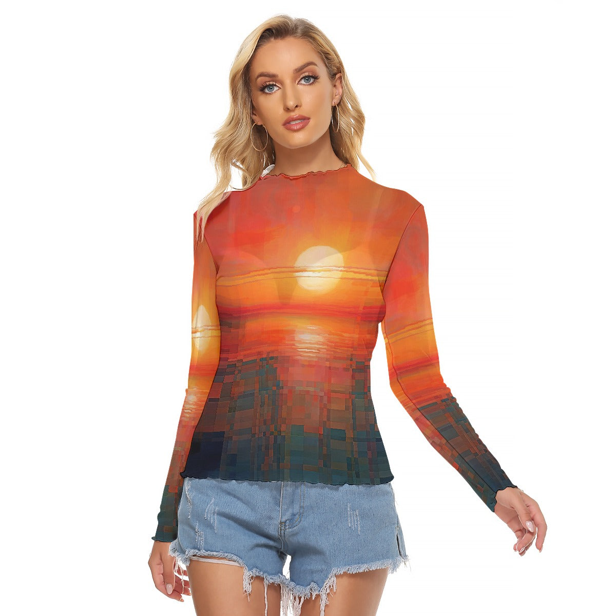 All-Over Print Women's Mesh T-shirt