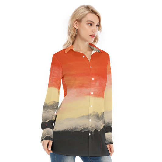 All-Over Print Women's Long Shirt