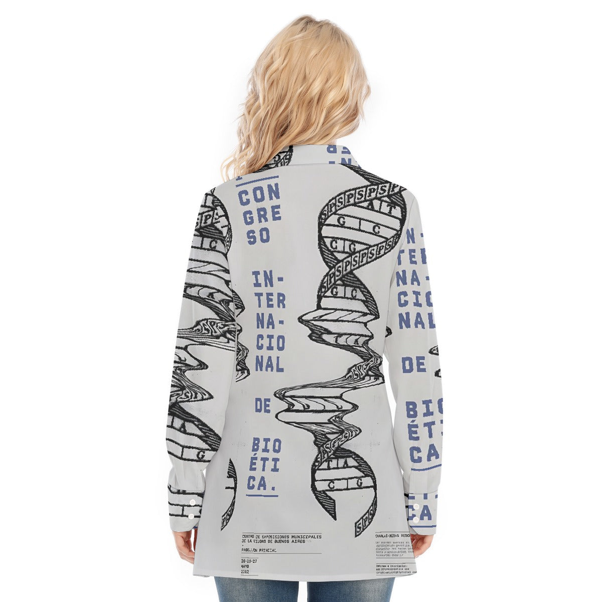 All-Over Print Women's Long Shirt