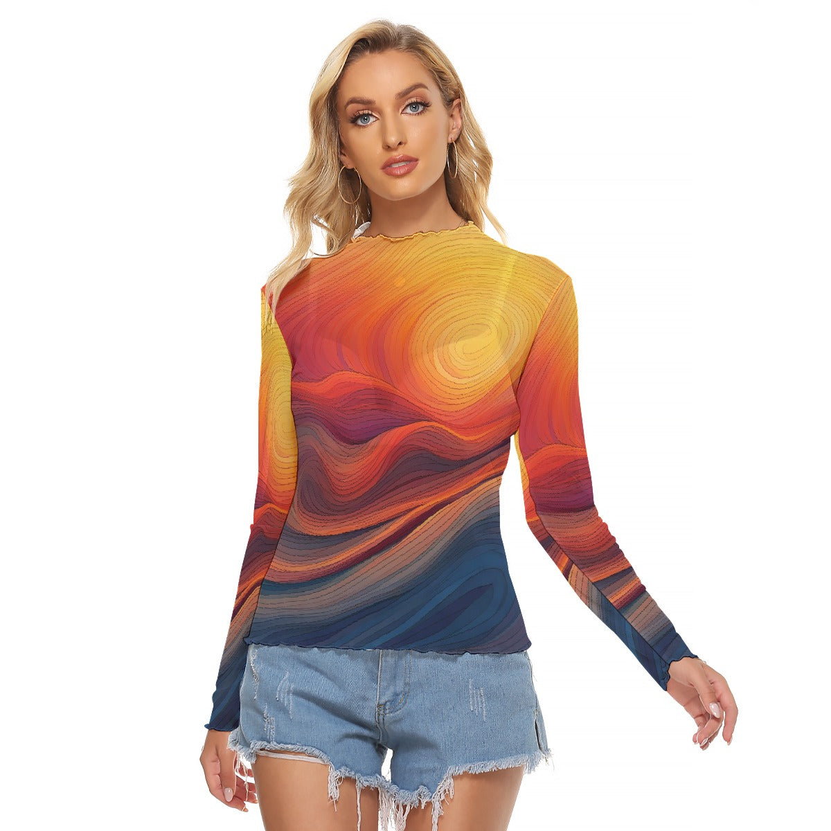 All-Over Print Women's Mesh T-shirt