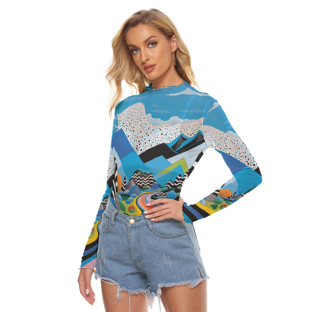 All-Over Print Women's Mesh T-shirt