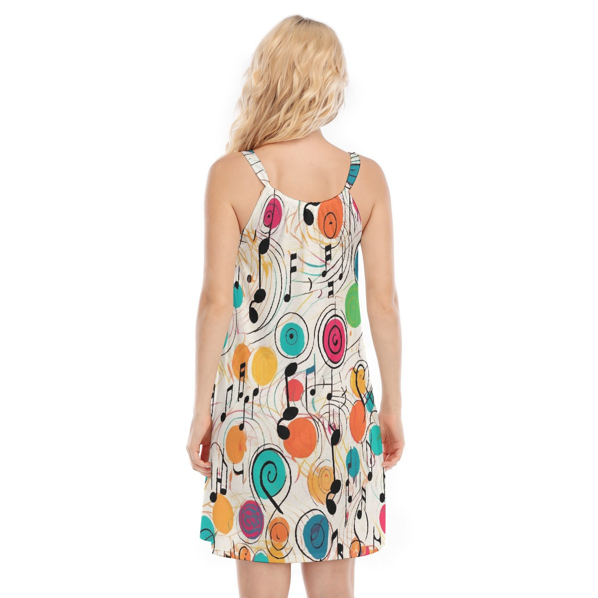 All-Over Print Women's O-neck Cami Dress