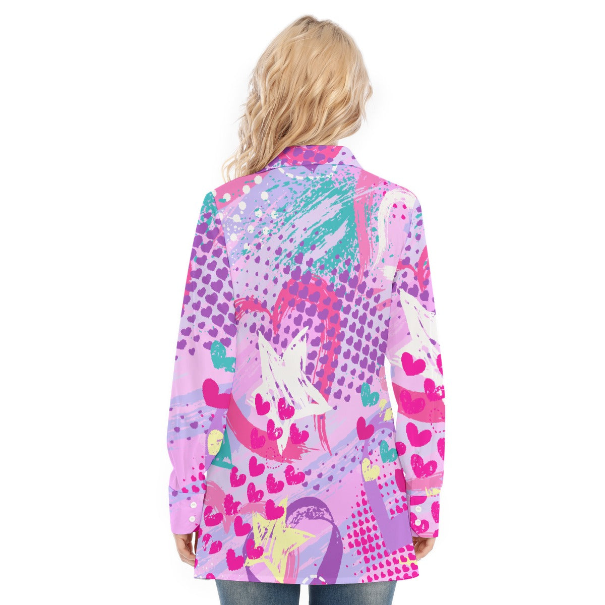 All-Over Print Women's Long Shirt