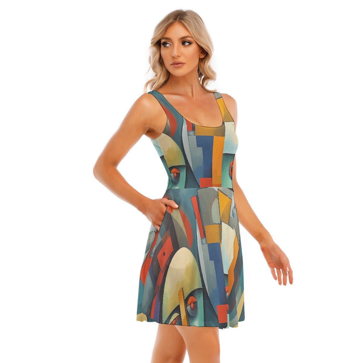 All-Over Print Women's Tank Vest Dress