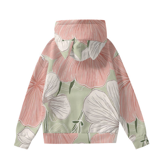 All-Over Print Women’s Hoodie With Decorative Ears