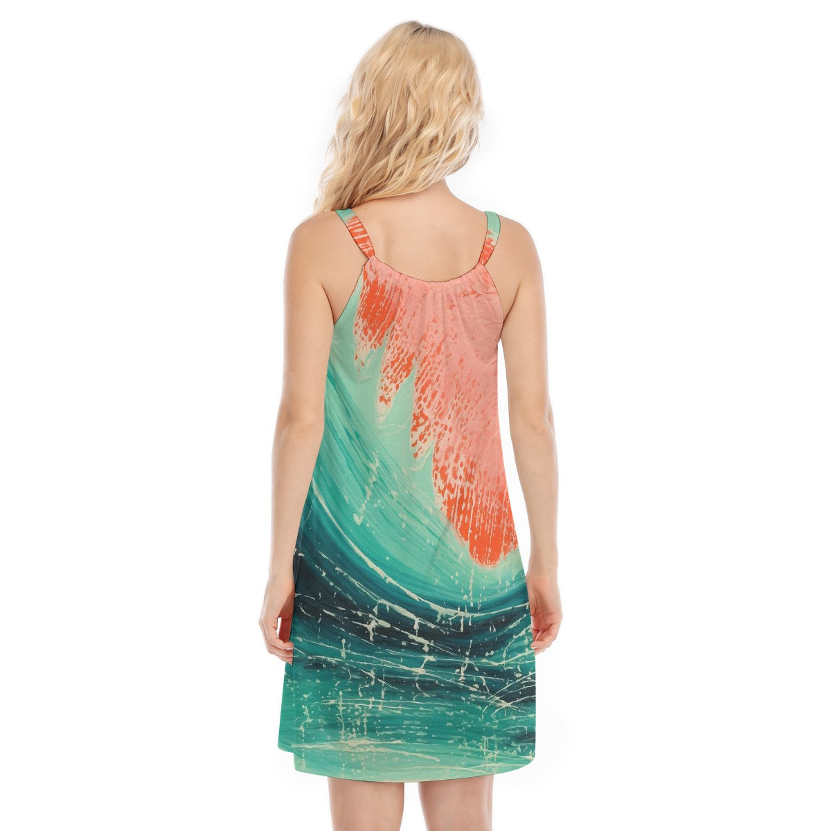 All-Over Print Women's O-neck Cami Dress