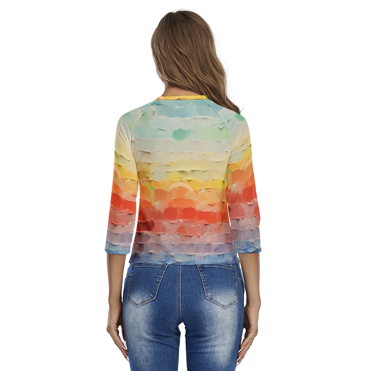 All-Over Print Women's Raglan Sleeves T-shirts