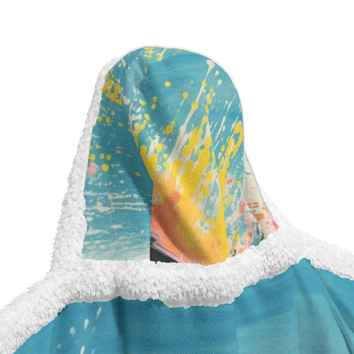 All-Over Print Unisex Wearable Hooded Blanket