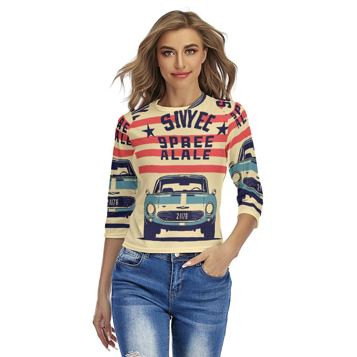 All-Over Print Women's Raglan Sleeves T-shirts