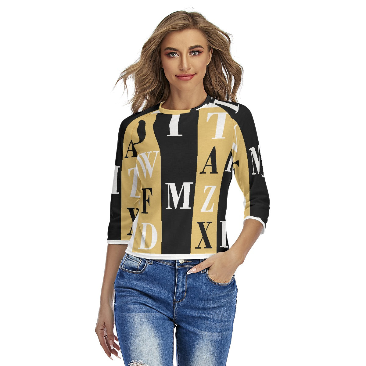 All-Over Print Women's Raglan Sleeves T-shirts