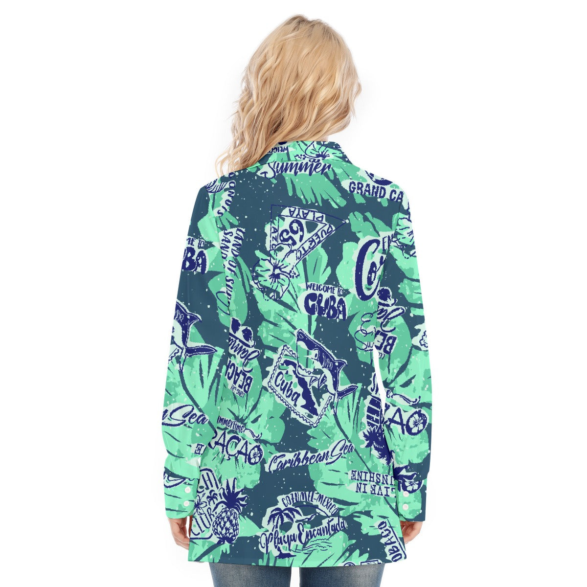 All-Over Print Women's Long Shirt