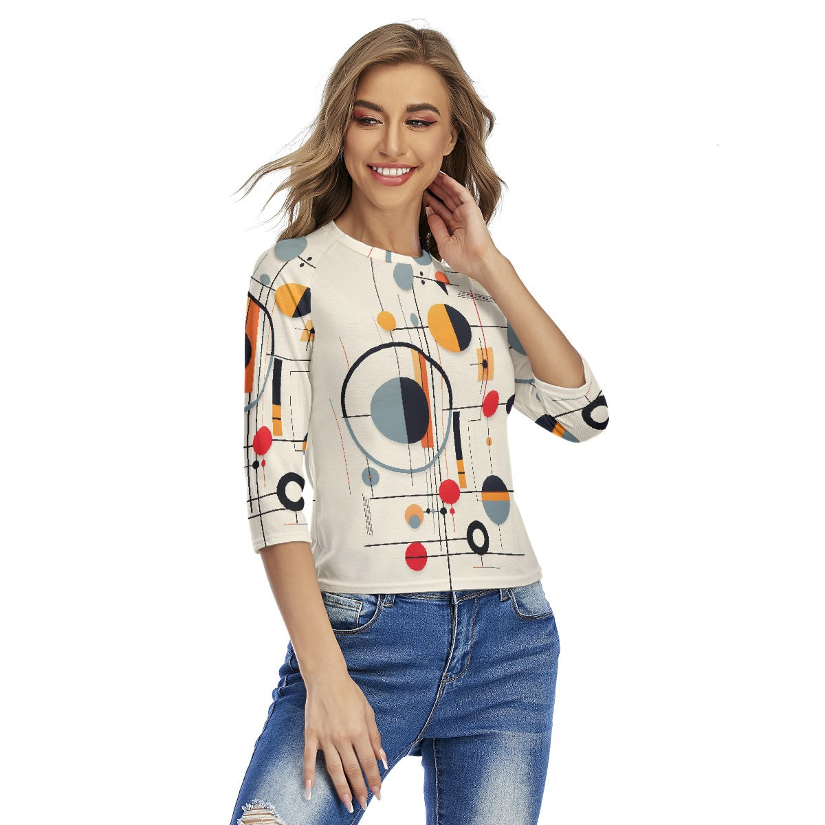 All-Over Print Women's Raglan Sleeves T-shirts