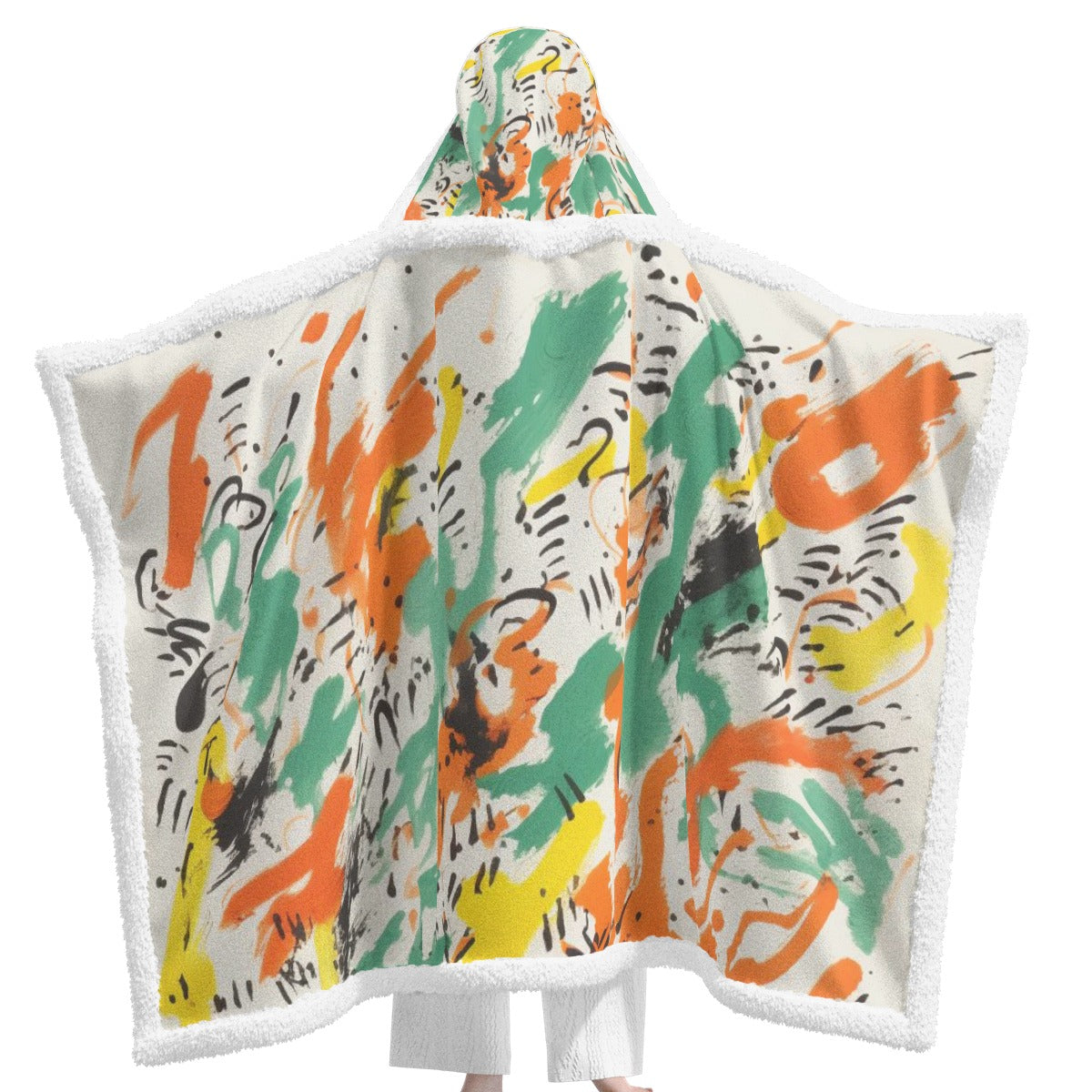 All-Over Print Unisex Wearable Hooded Blanket