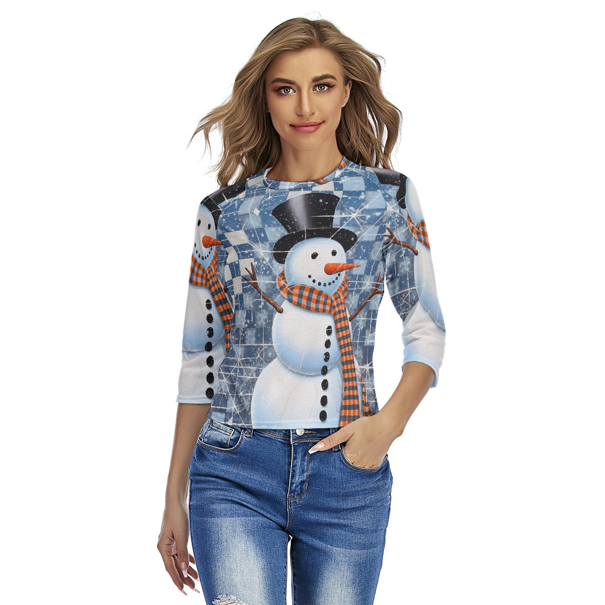 All-Over Print Women's Raglan Sleeves T-shirts