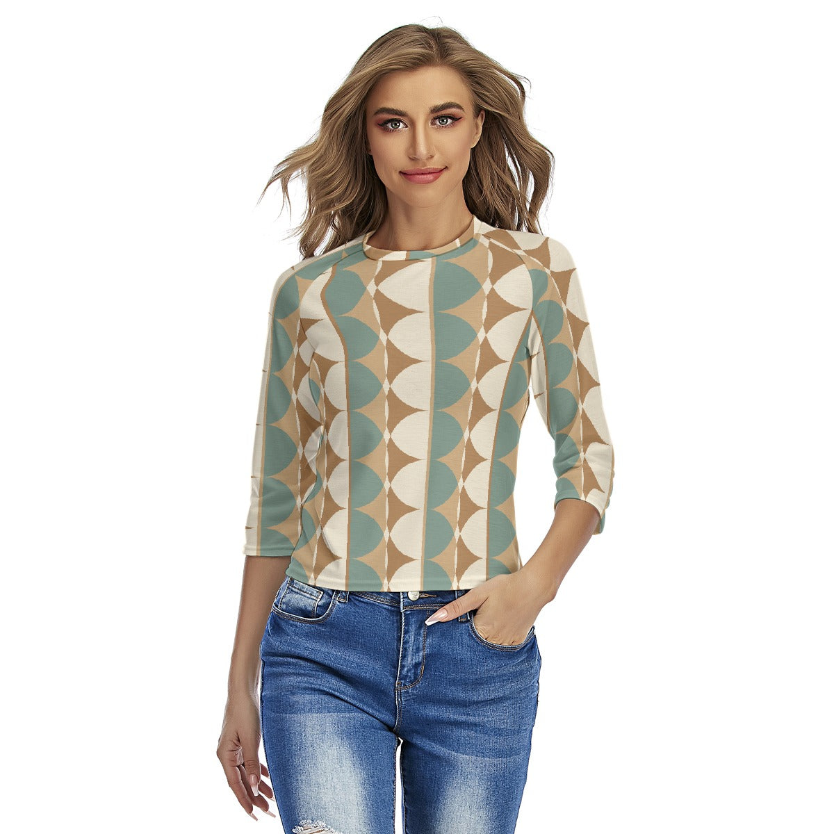 All-Over Print Women's Raglan Sleeves T-shirts