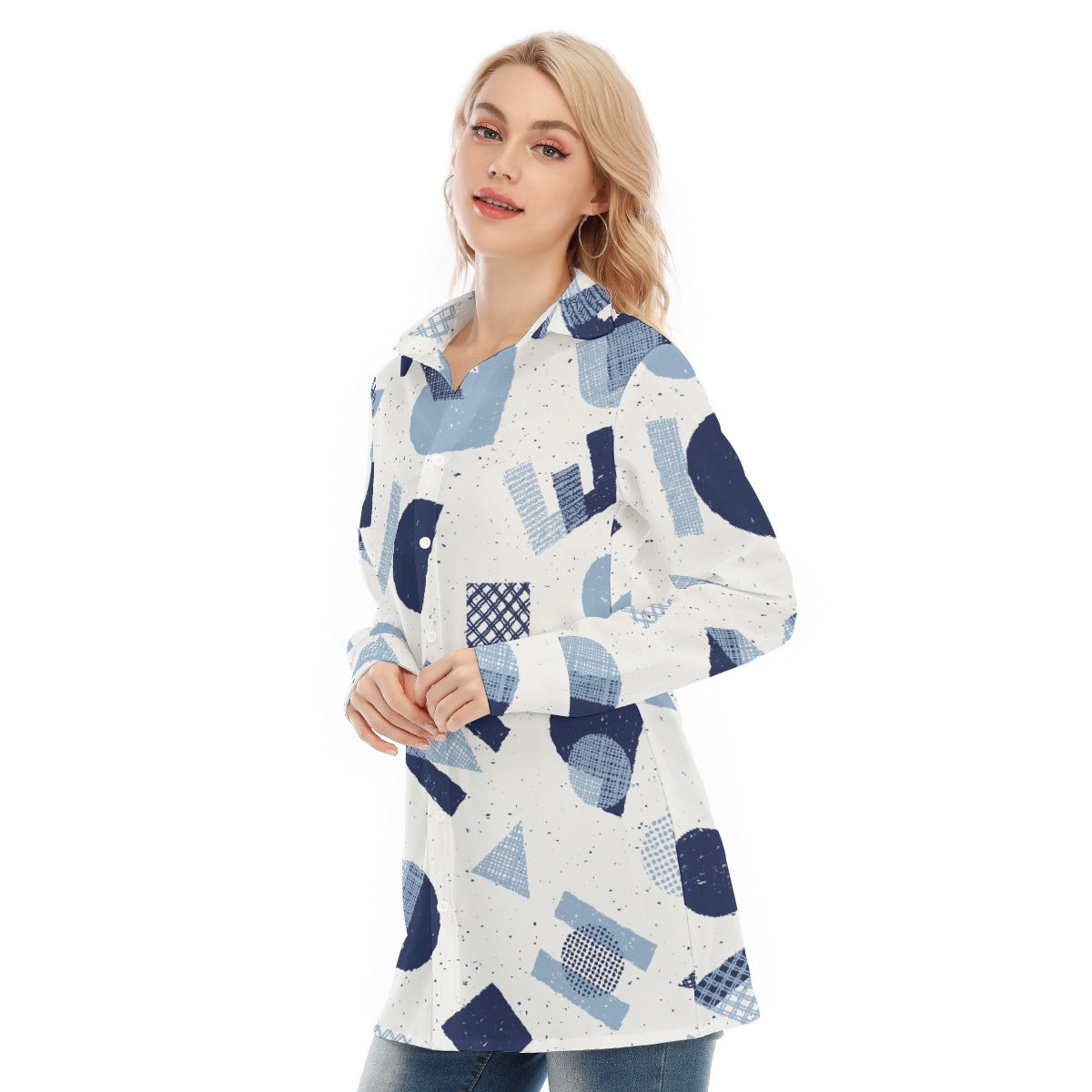 All-Over Print Women's Long Shirt