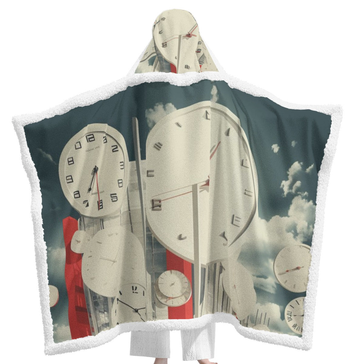 All-Over Print Unisex Wearable Hooded Blanket