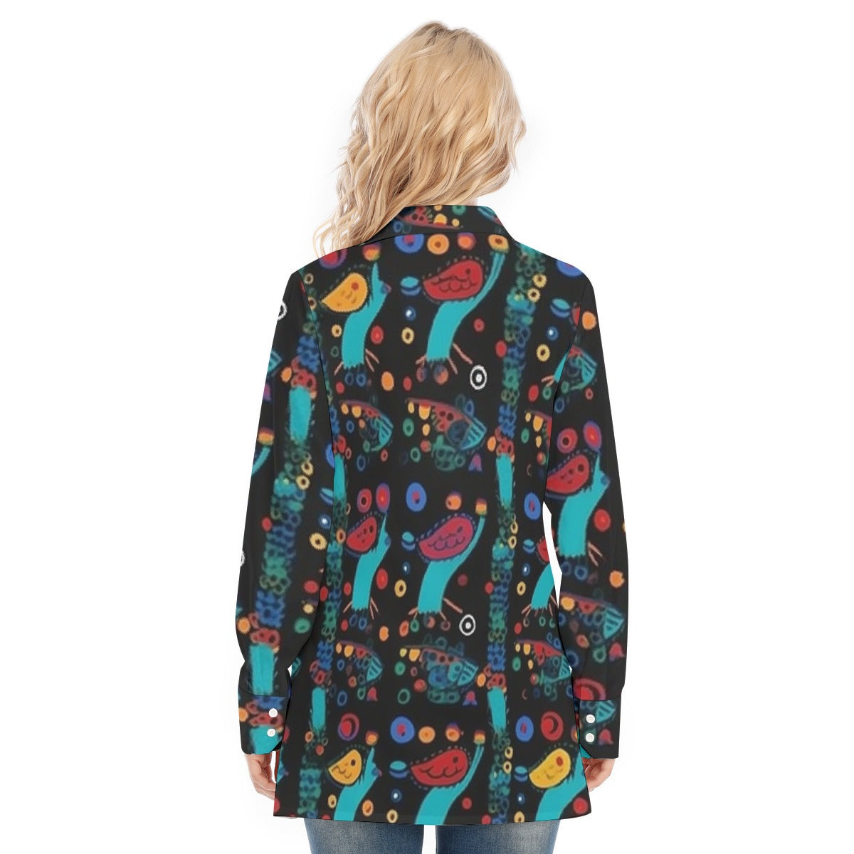 All-Over Print Women's Long Shirt