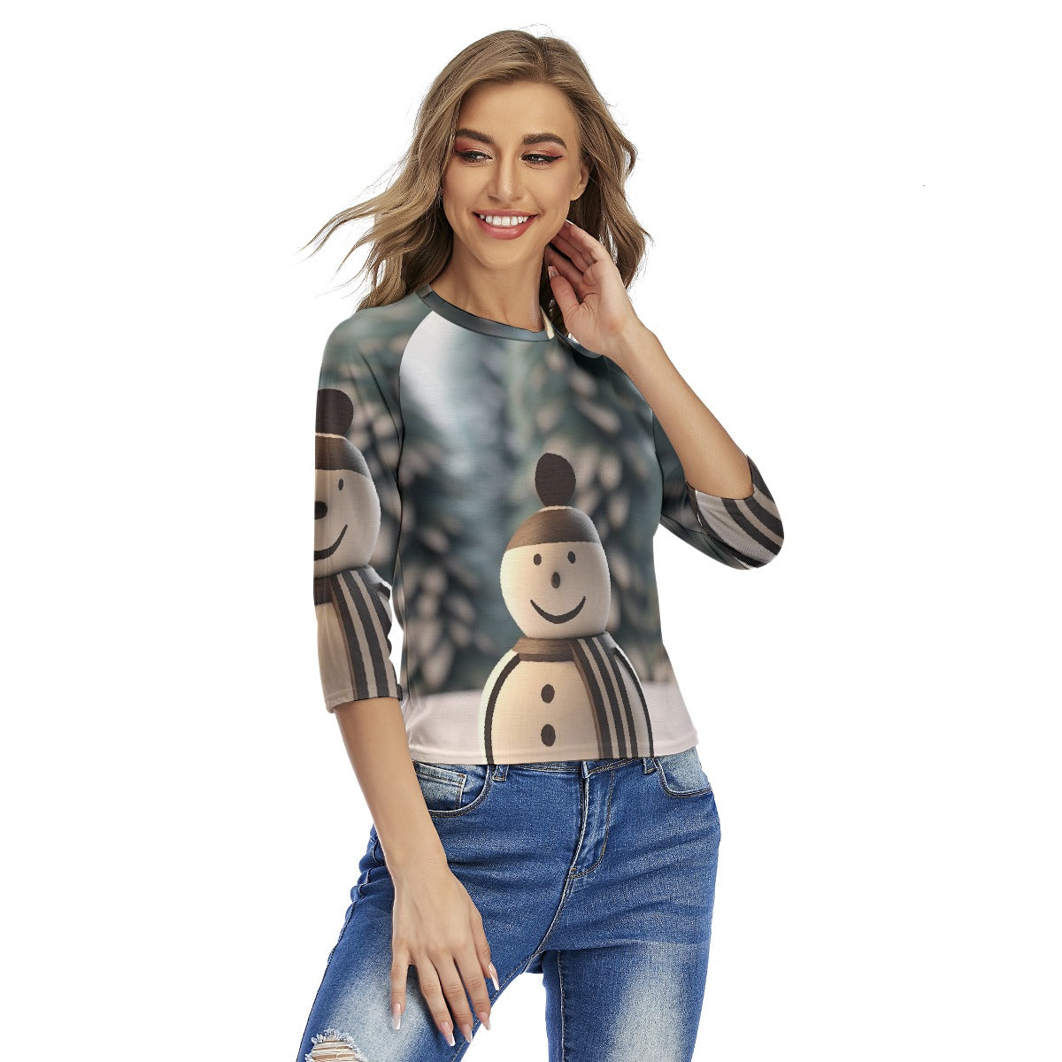 All-Over Print Women's Raglan Sleeves T-shirts