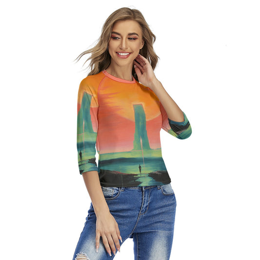 All-Over Print Women's Raglan Sleeves T-shirts