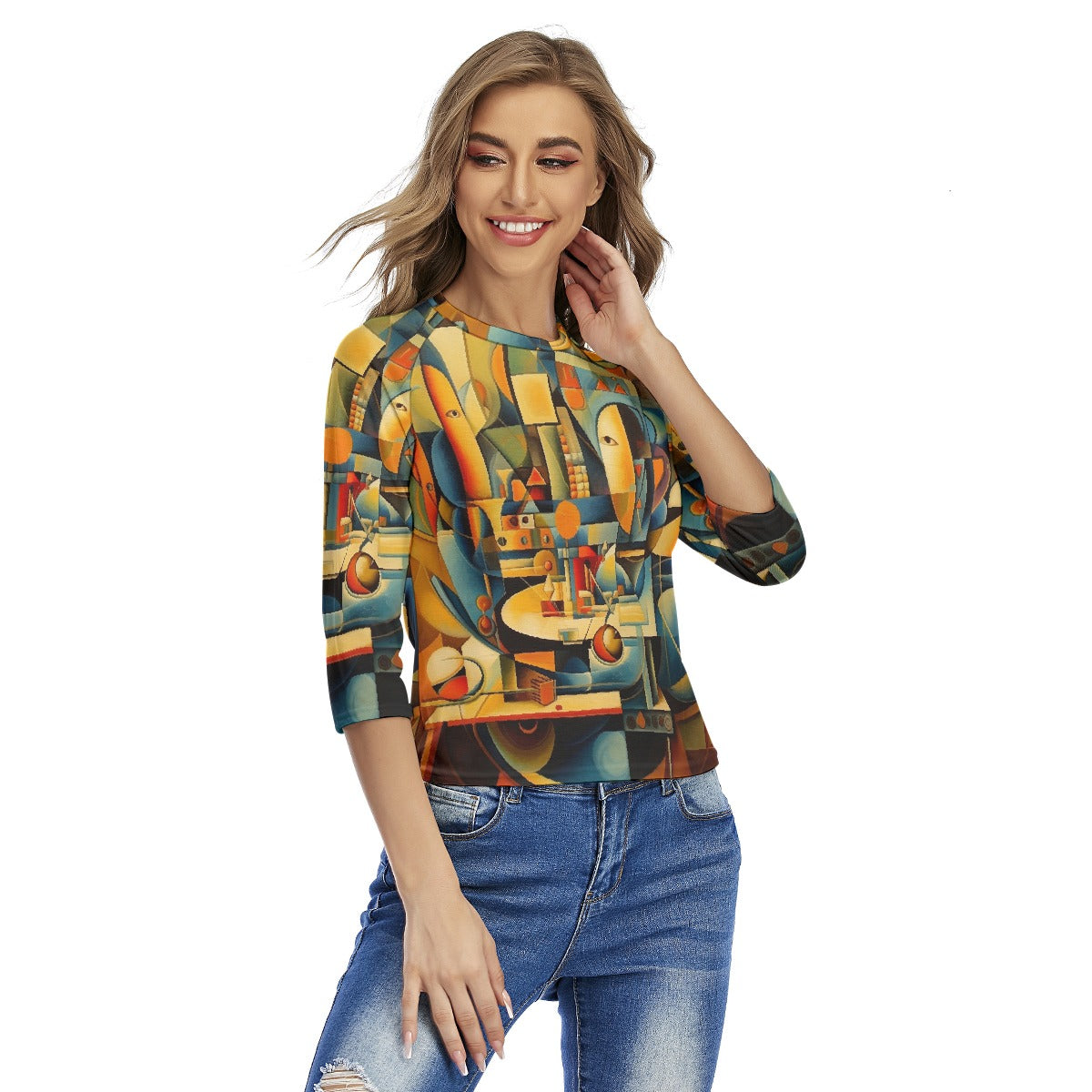 All-Over Print Women's Raglan Sleeves T-shirts