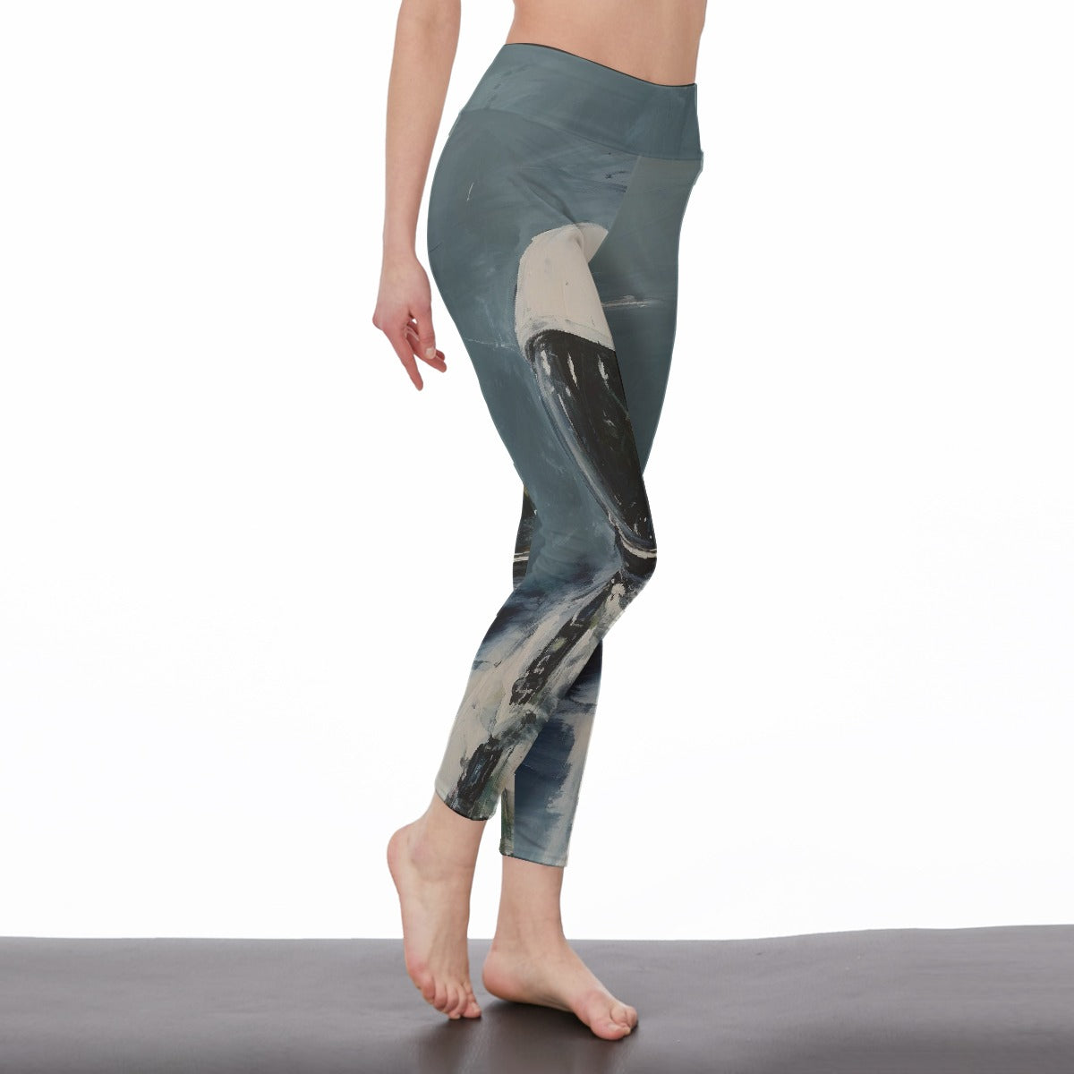 All-Over Print Women's High Waist Leggings | Side Stitch Closure