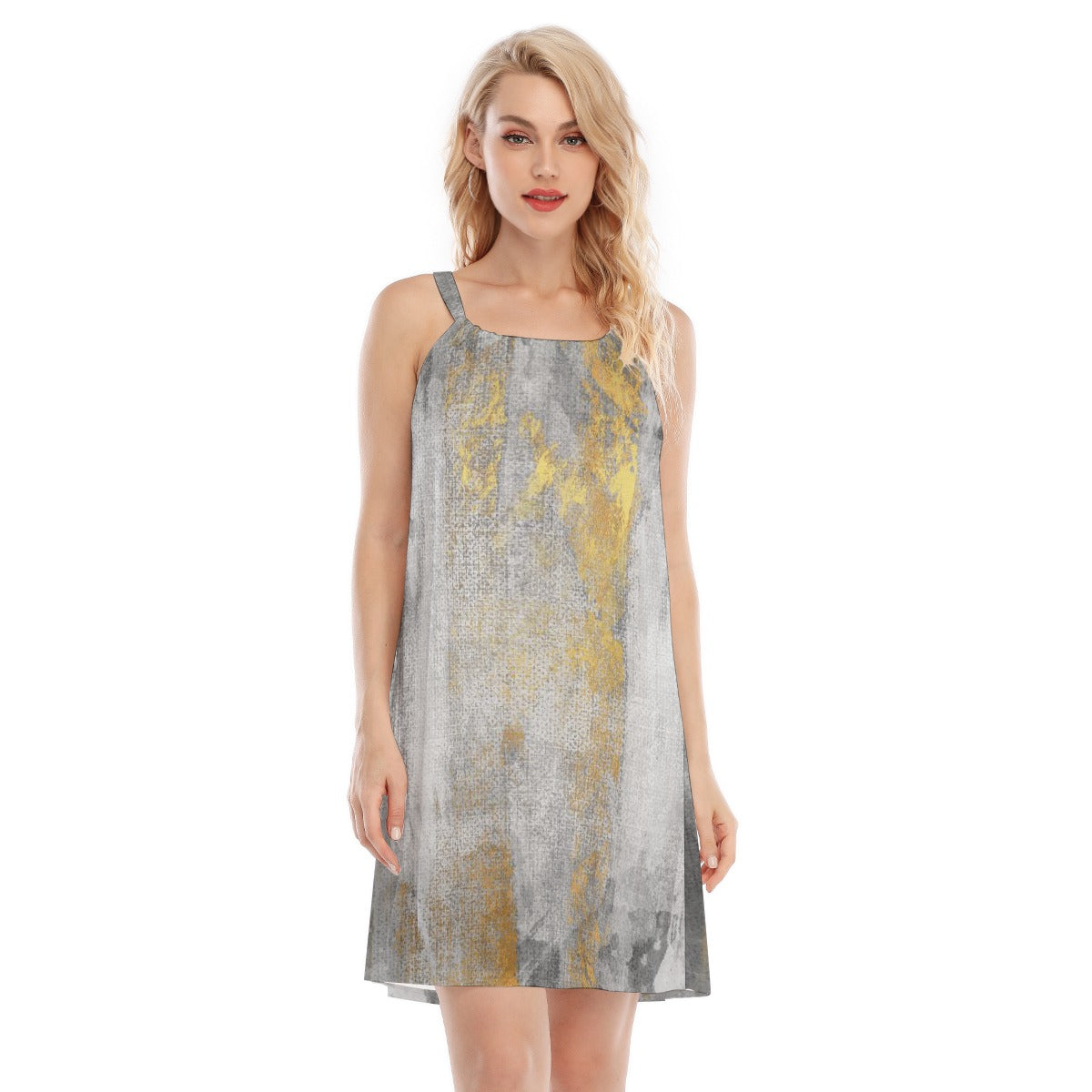 All-Over Print Women's O-neck Cami Dress