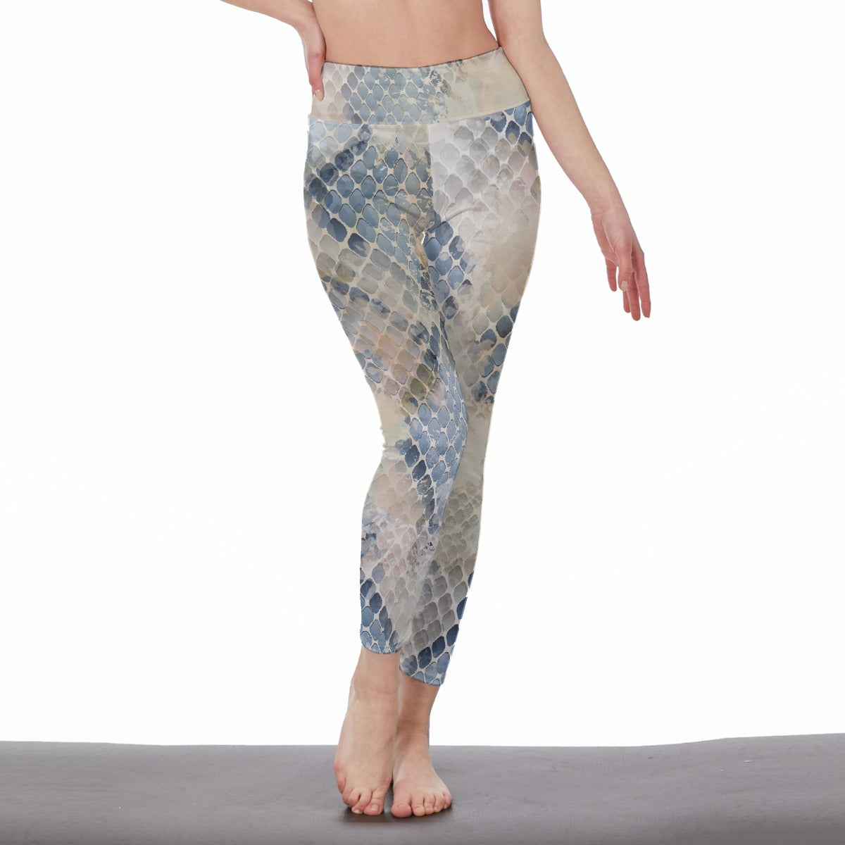 All-Over Print Women's High Waist Leggings | Side Stitch Closure