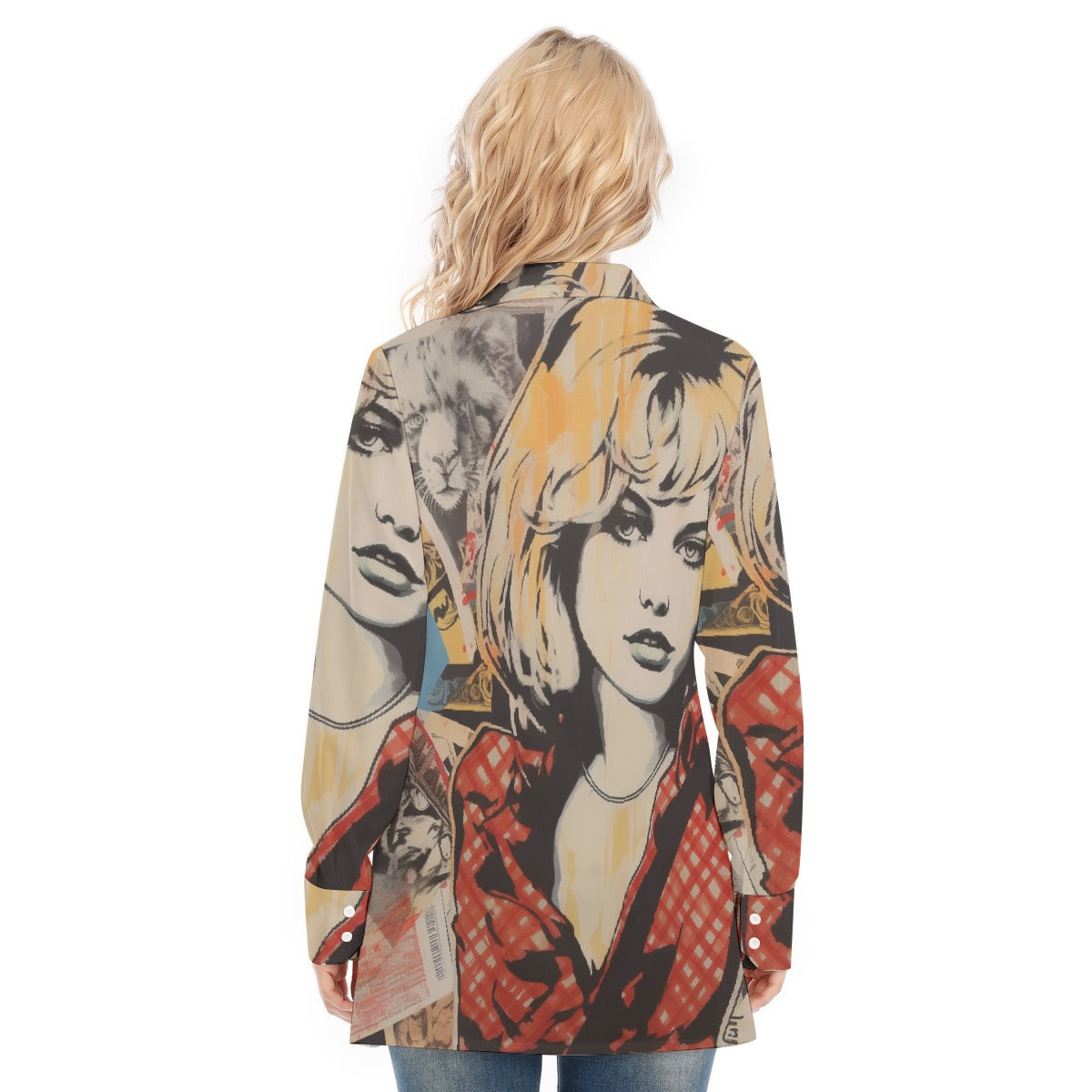 All-Over Print Women's Long Shirt